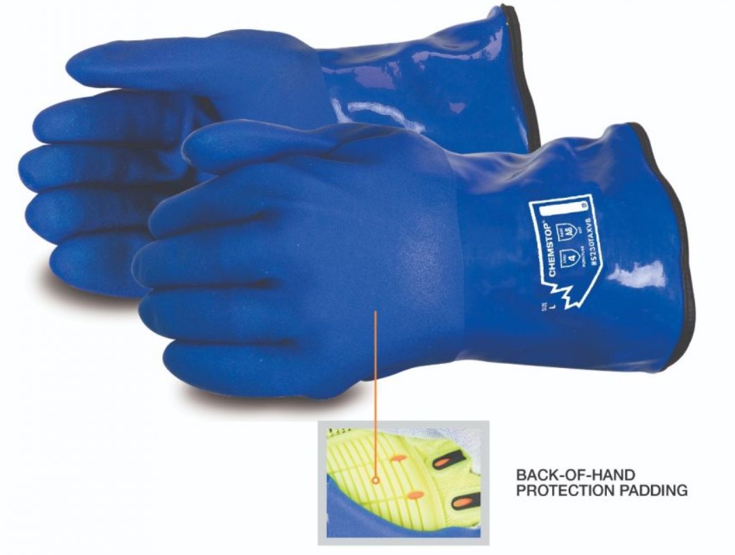 S230TAXVB Superior Glove® Chemstop™ Anti-Impact PVC-Coated Gloves